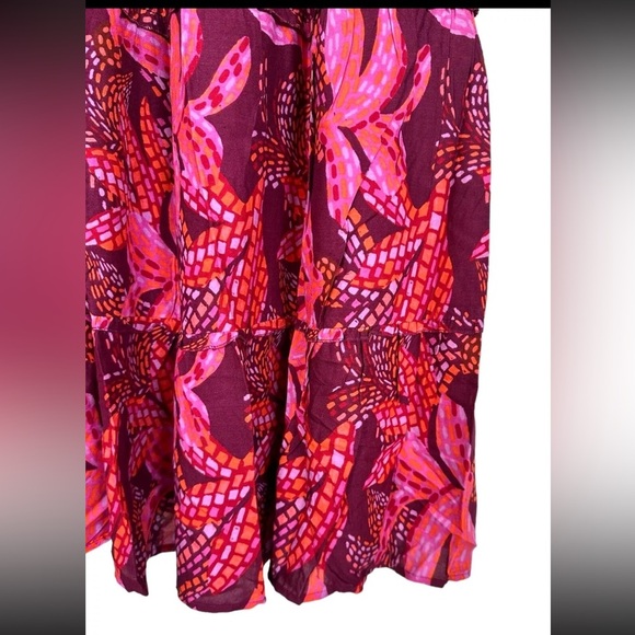 JAPNA Pink and Red Floral Women's Skirt - Picture 2 of 6